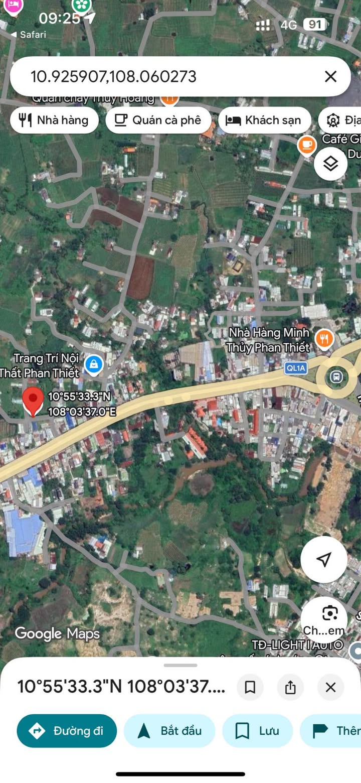 Đất thổ cư Hàm Mỹ 100m² - Sổ hồng sẵn, giá tốt 800 triệu