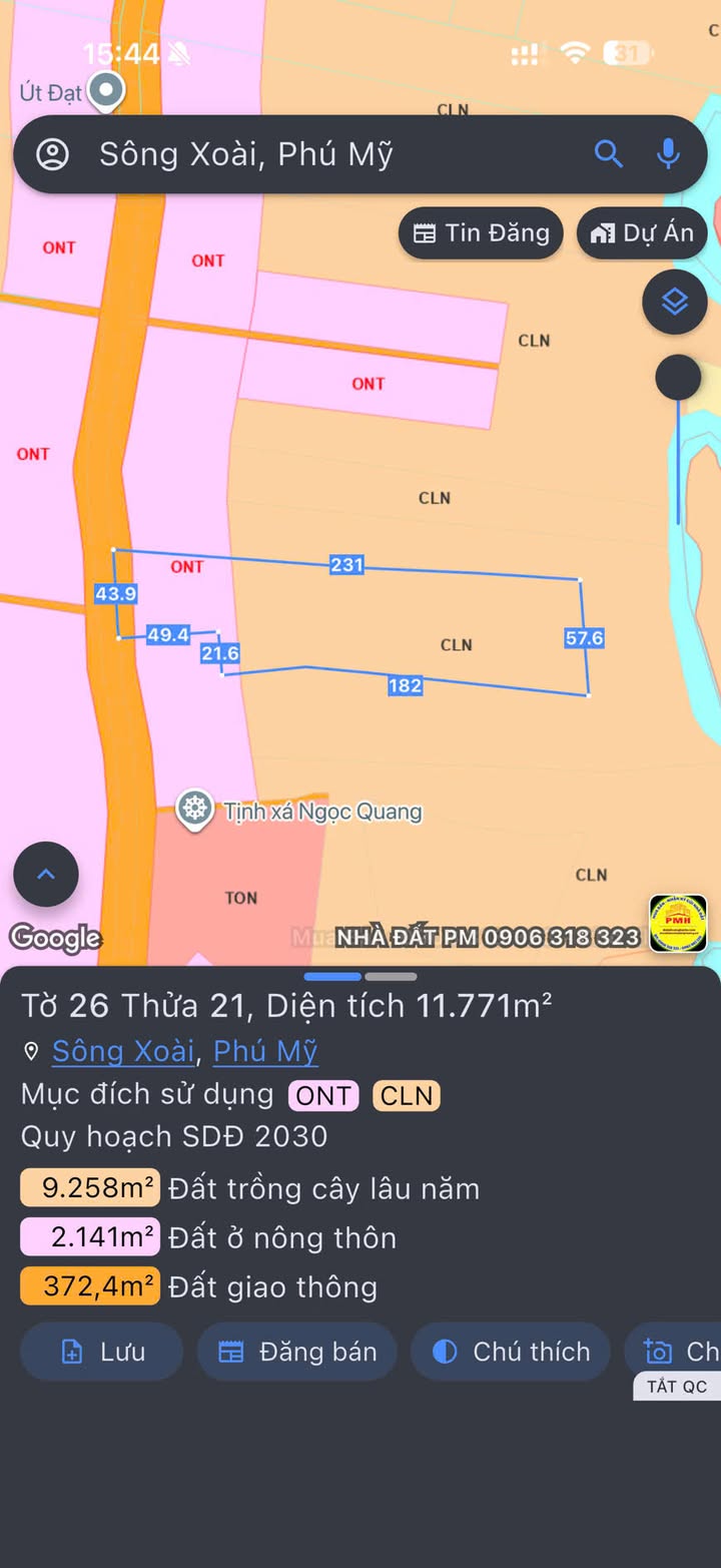 Đất nền Vũng Tàu 11771m² - Tiềm năng tăng giá vượt trội!