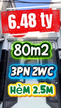 Nhà Xô Viết Nghệ Tĩnh, Bình Thạnh: 80m², 3PN, Giáp Q1, 6.48 Tỷ