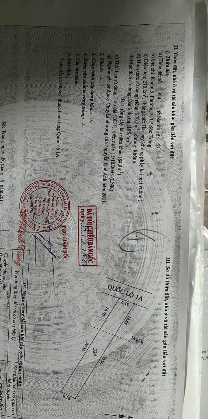 Nhà Mặt Tiền Võ Văn Kiệt, Sóc Trăng - DT 310m² - Giá 2.55 Tỷ