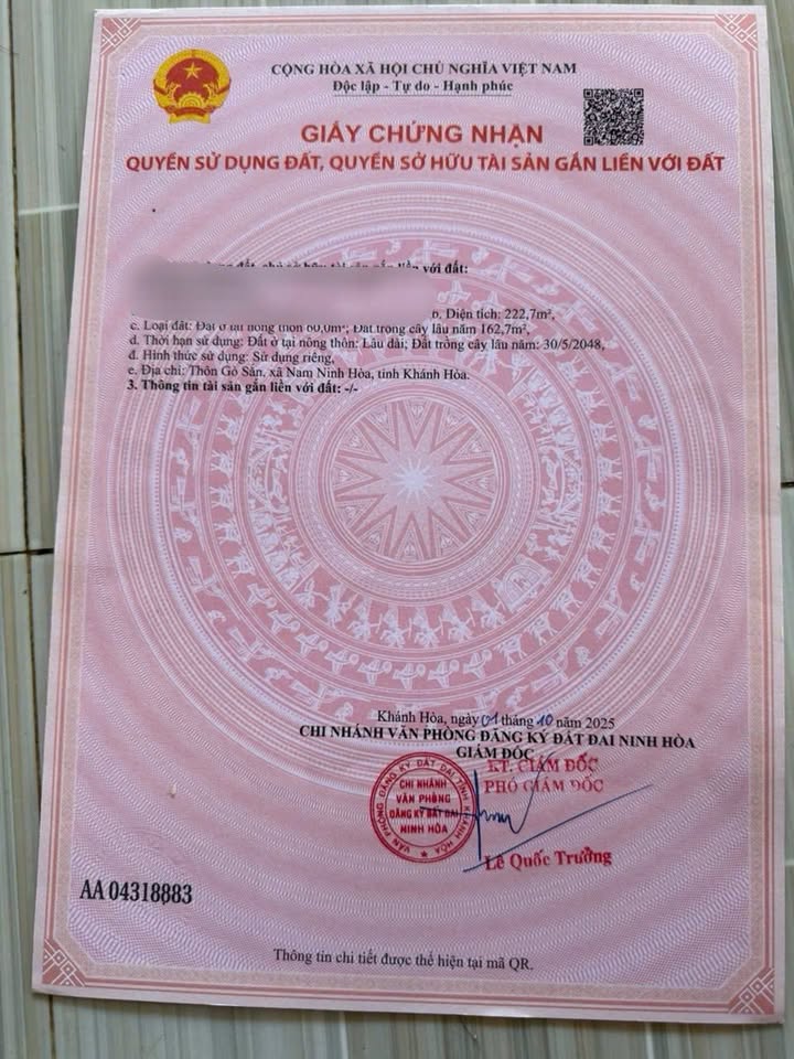 Đất nền Ninh Ích 228m² giá 539 triệu - Sổ đỏ chính chủ!