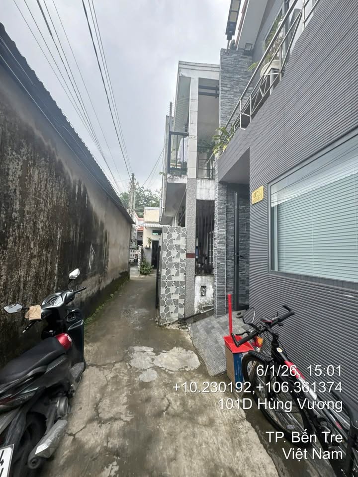 Nhà 1 Trệt 1 Lầu 64m² Hẻm Xe Hơi Hoa Lâm, Bến Tre - Giá 720 Triệu