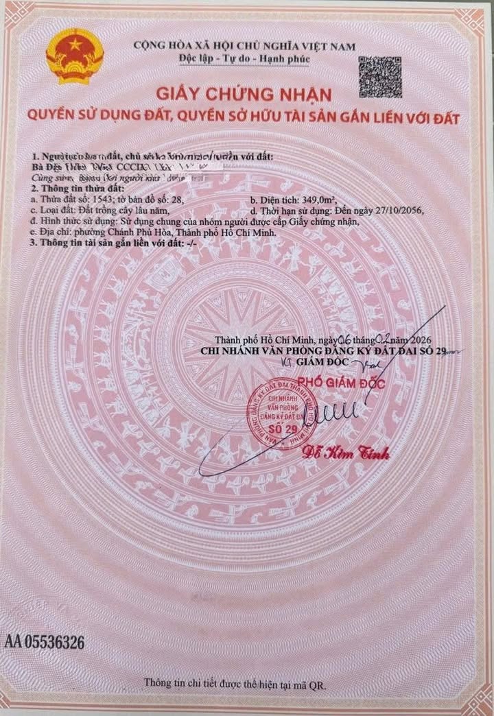 Bán Đất Chánh Phú Hòa Bến Cát 349m² Sổ Đỏ, Giá 1.2 Tỷ