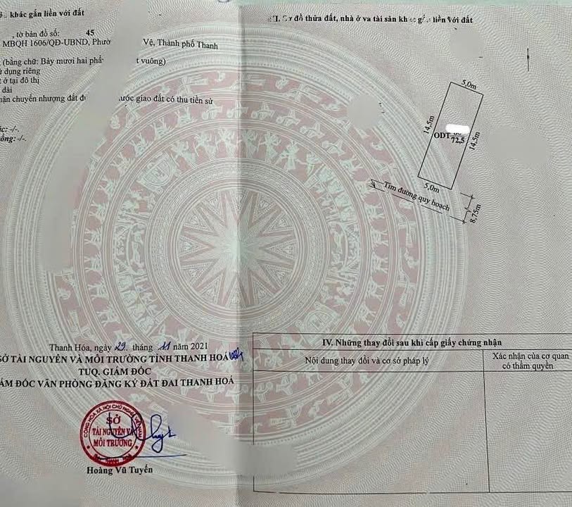 Đất TĐC Núi Long Thanh Hóa 72m² hơn 3 tỷ - Pháp lý rõ ràng