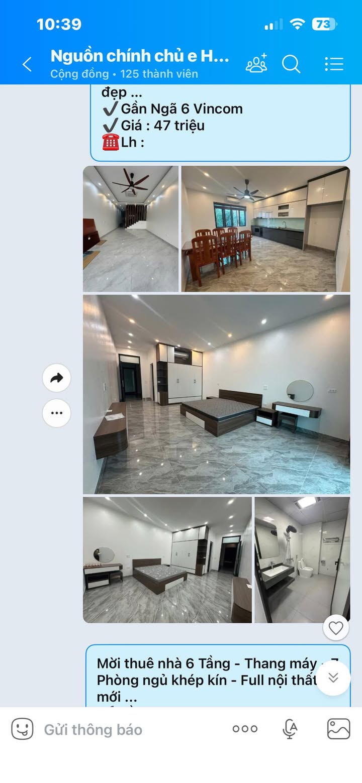 Nhà riêng cho thuê Vincom TP Bắc Ninh 45 triệu - Full nội thất mới!