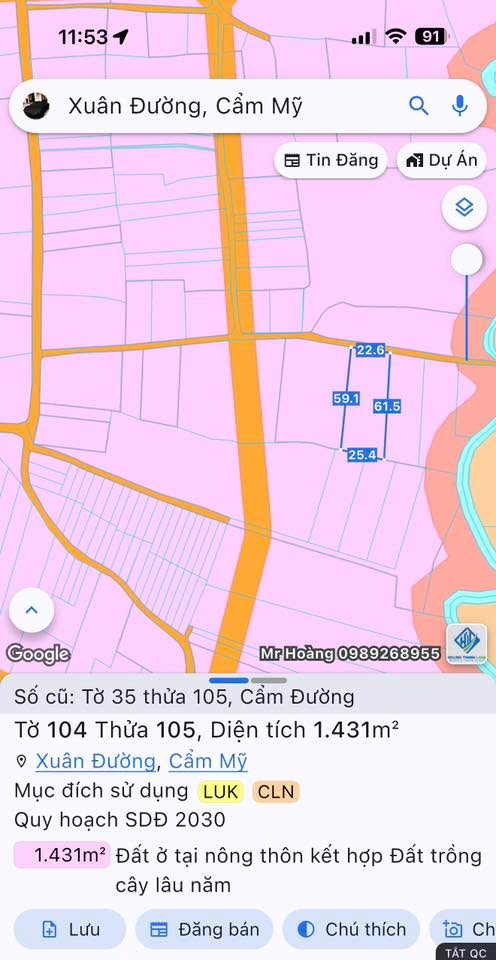Đất nền Long Thành 1431m² - Tặng trang trại heo, cách sân bay 3km