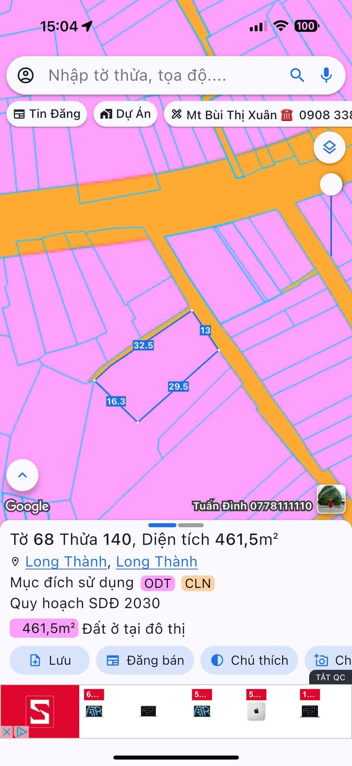 Đất nền Long Thành 377m² giá 13 tỷ - Lô góc 2 mặt tiền cực đẹp