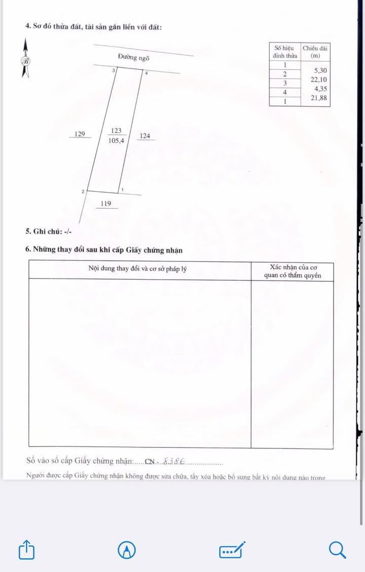 Bán đất 105m² Đường Tô Thị, Tam Thanh, Lạng Sơn - Giá 1.95 Tỷ