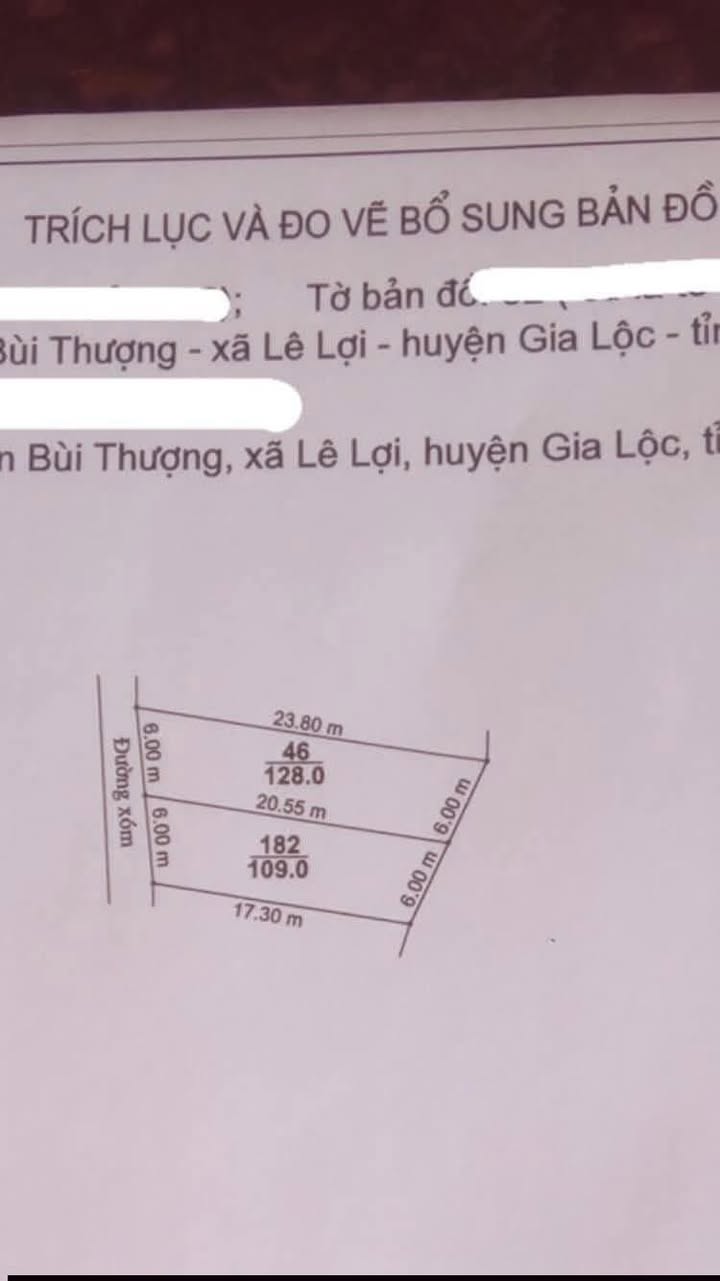 Bán Đất Gia Lộc 109m² - Sổ Đỏ Chính Chủ, Ô Tô Tận Nơi