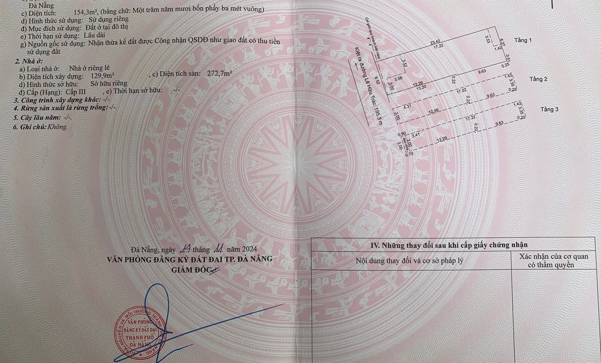 Bán Đất Tặng Nhà Kiệt Lê Hữu Trác, Sơn Trà - 154m² - 16.9 Tỷ - Sổ Đỏ