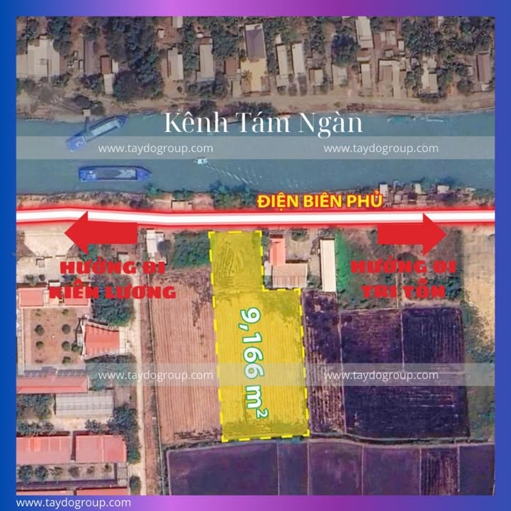 Đất mặt tiền Tri Tôn 9.166m² 9.99 tỷ - Pháp lý rõ ràng