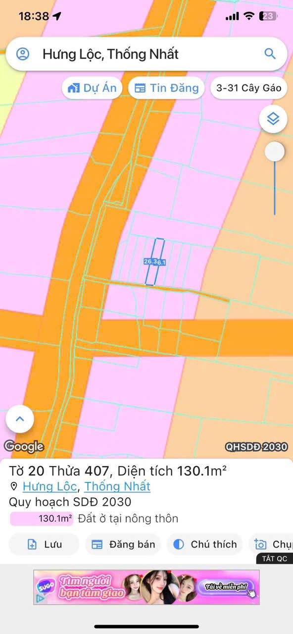 Đất Dầu Giây Lộ 25 115m² 600-699 triệu - Sổ đỏ chính chủ