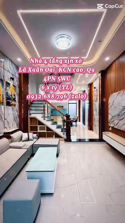 Nhà 4 Tầng Lã Xuân Oai, Thủ Đức - 56m², 6 Tỷ - Khu Phân Lô Đẹp