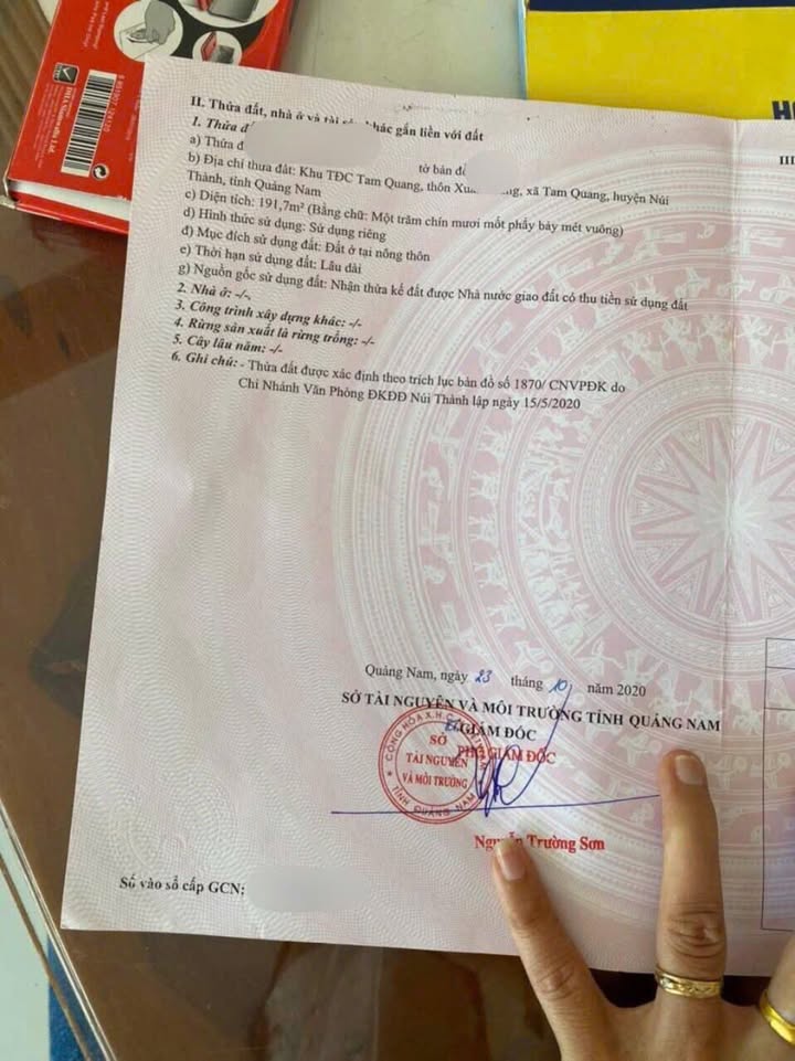 Đất nền Tam Quang, Núi Thành 195m² 1 tỷ - Tiềm năng tăng giá vượt trội!