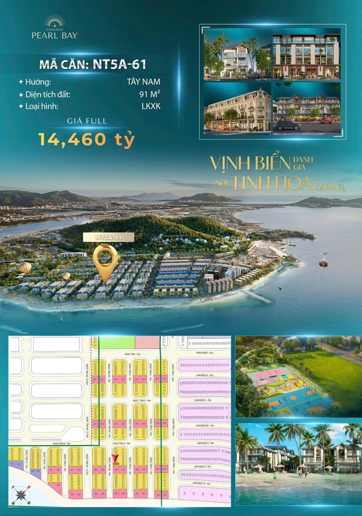 Căn hộ 91m² Vinhomes Nha Trang - Sát biển, Giá tốt đầu tư