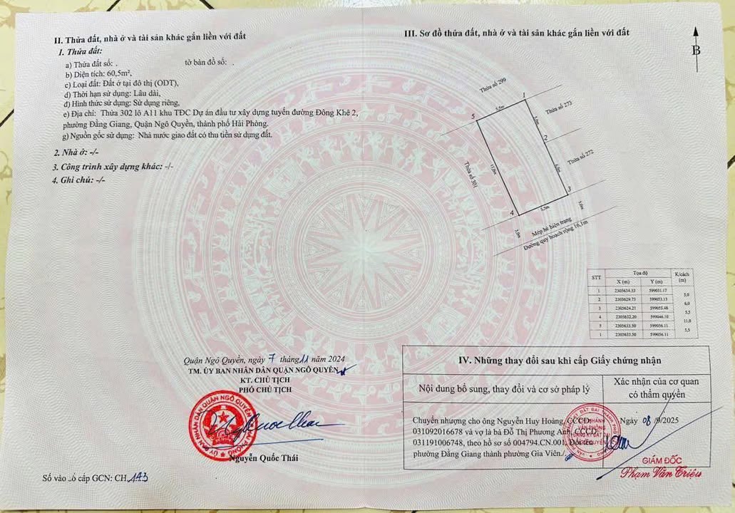 Đất Nền TDC Đông Khê 2 (Cây Đa) 60.5m² - Kinh doanh Vượng Phát, Giá Tốt