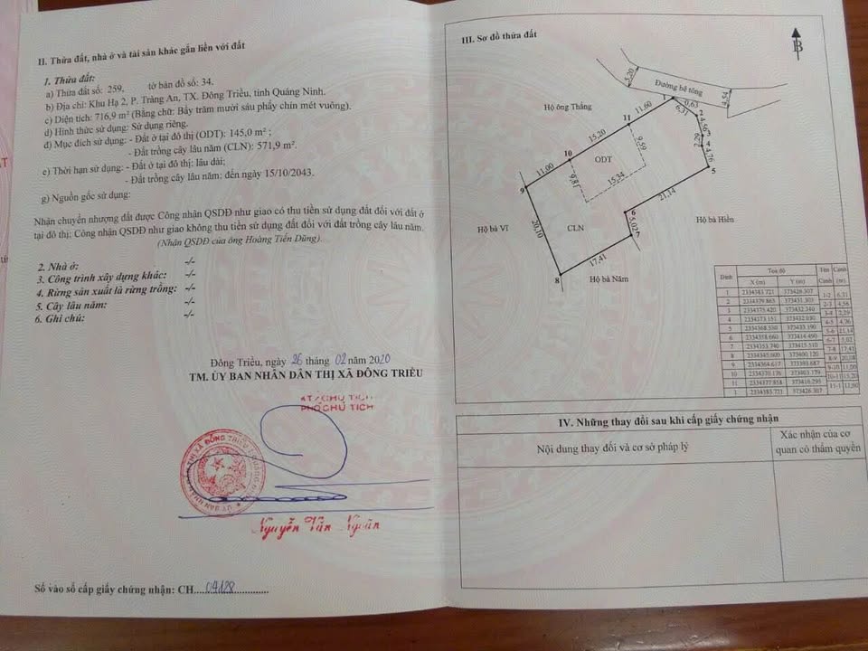 Đất nền Đông Triều 719m² - Tiềm năng tăng giá vượt trội!