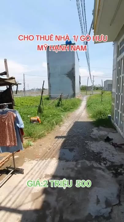 Nhà 32m² cho thuê đường Gò Hưu, Đức Hòa - Giá 2.5 triệu/tháng