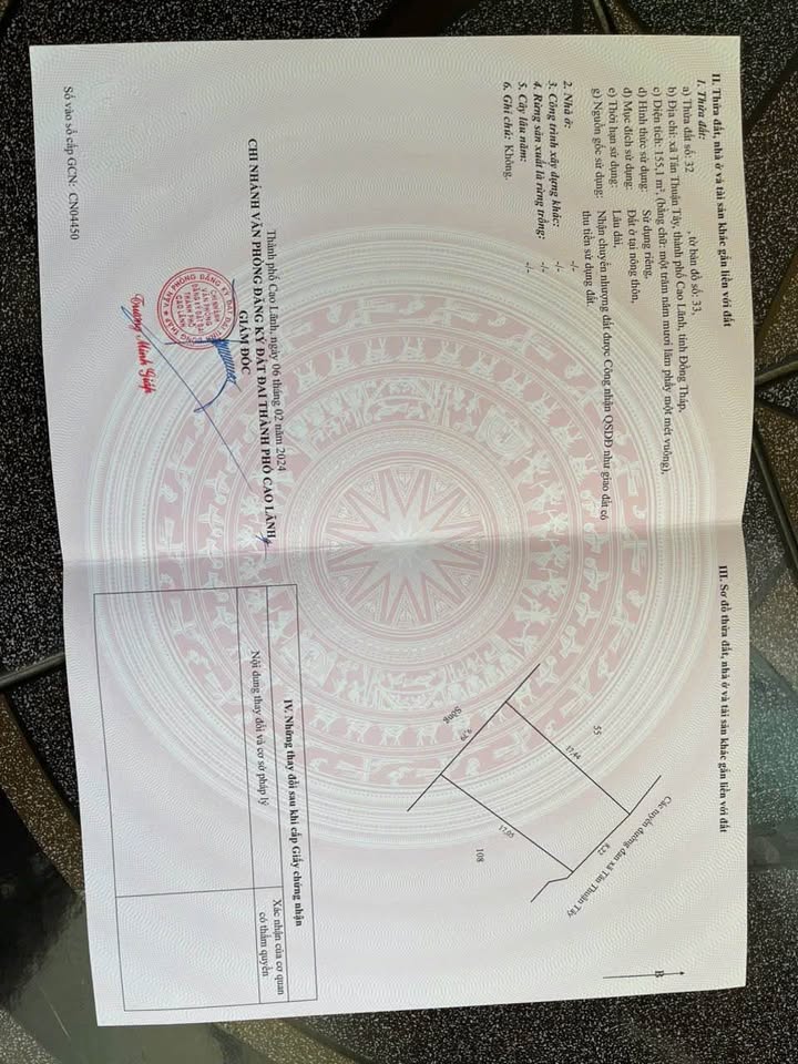 Bán nhà cấp 4 Tân Thuận Tây Cao Lãnh 189m² giá 1.5 tỷ - Sổ hồng sẵn