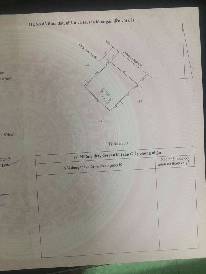 Đất nền 100m² đường Lê Ngô Cát Huế - Sổ đỏ chính chủ