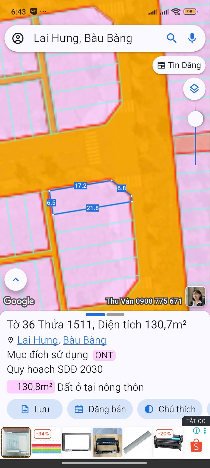 Đất nền Nam Long Bàu Bàng 130m² 990 triệu - Sổ đỏ chính chủ