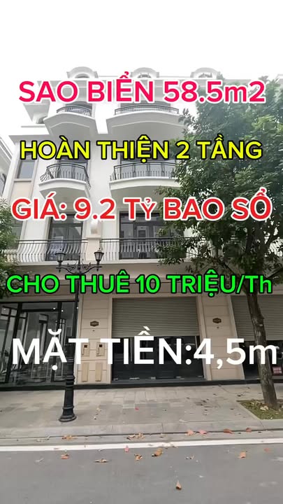 Shophouse Vinhomes Ocean Park 2 58m² 9.2 tỷ - Kinh doanh đắc địa