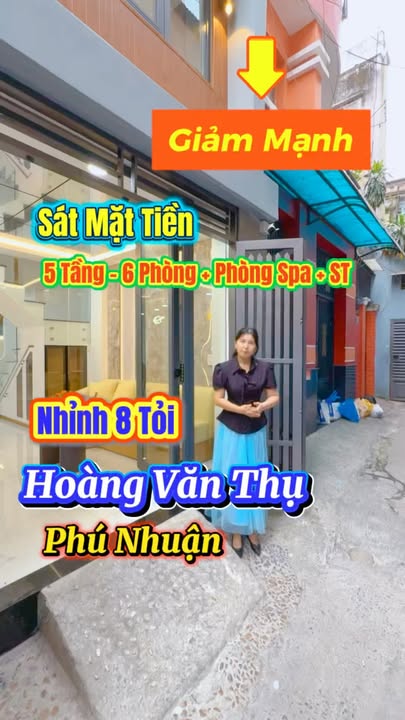 Bán nhà Hoàng Văn Thụ Phú Nhuận 34m² 8.68 tỷ - Vị trí đẹp hiếm có