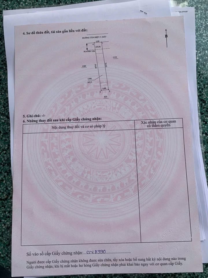 Đất nền Phước Sang Phú Giáo 165m2 690tr Sổ đỏ chính chủ