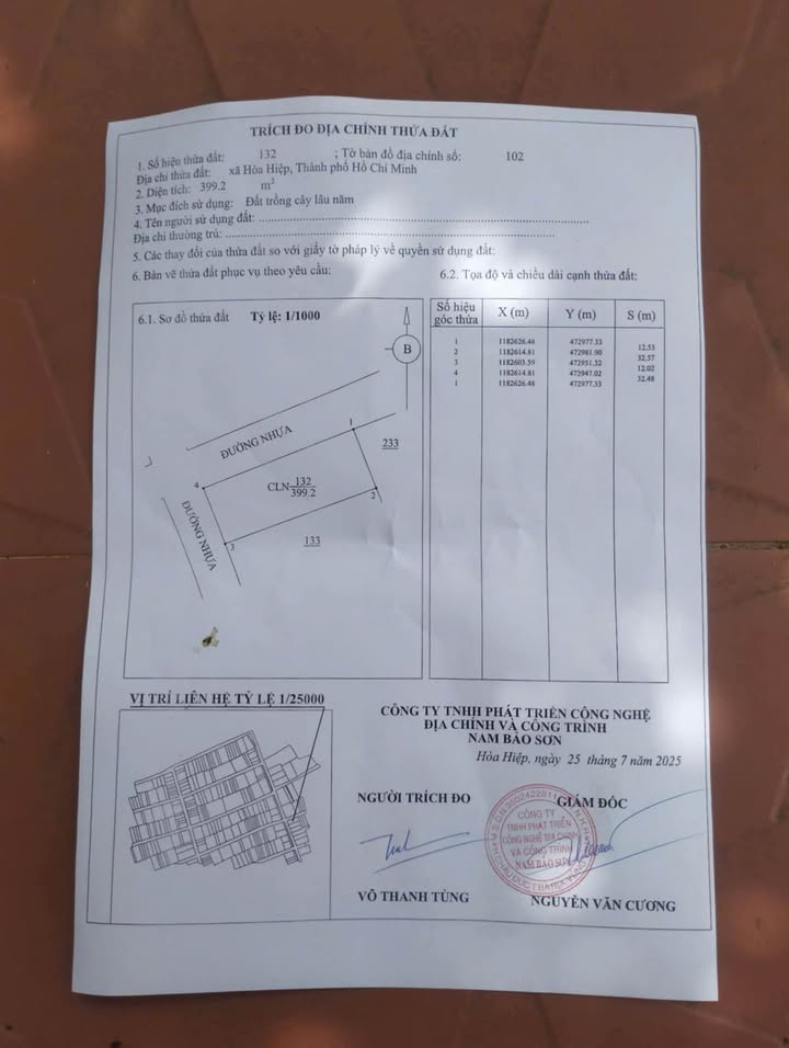 Nhà Hai Mặt Tiền Đường Nhựa 399m² Xã Hòa Hội, Xuyên Mộc - Giá 2 Tỷ