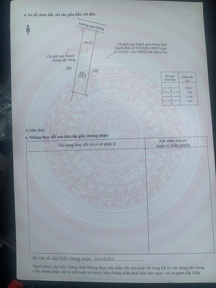 Đất Thổ Cư Sổ Riêng Xuân Phú, Đồng Nai - 238m² Giá 600 Triệu