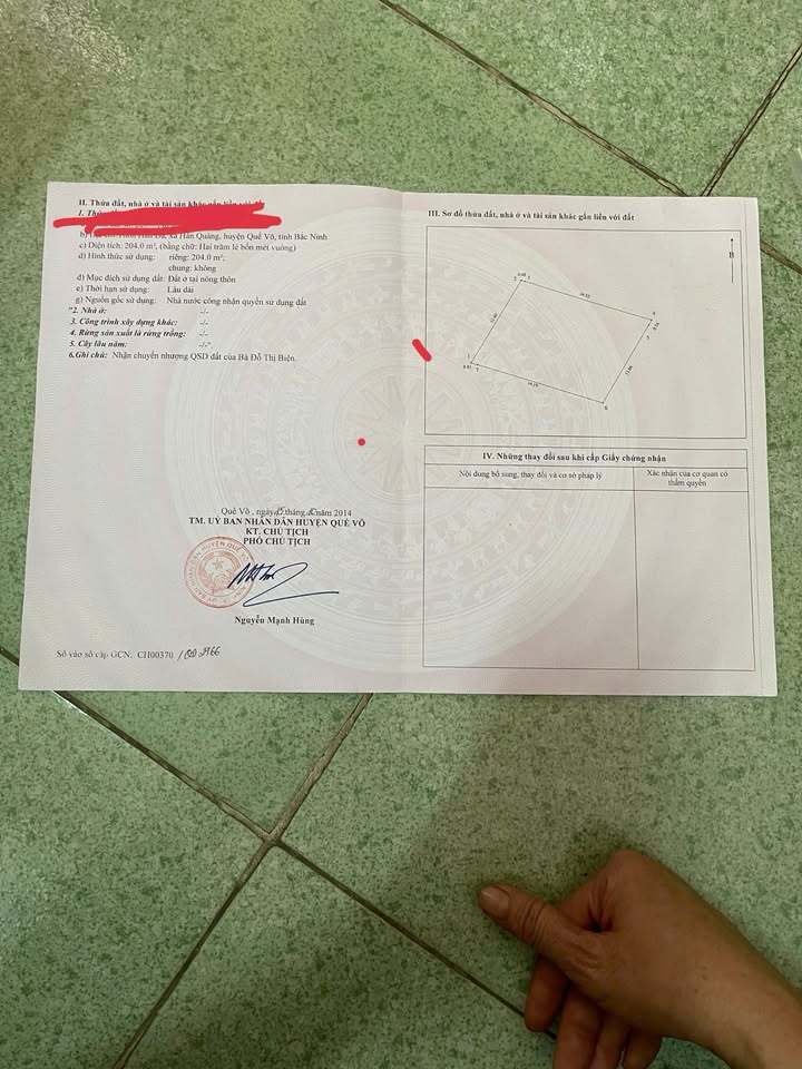 Đất nền 204m² Hán Quảng Quế Võ 5.2 tỷ - Tiềm năng tăng giá vượt trội!