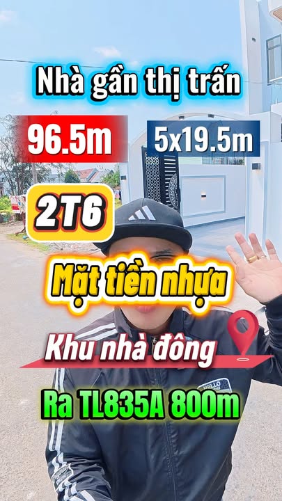 Nhà riêng Thanh Ba Cần Giuộc 96m² giá 2.6 tỷ - Sổ hồng sẵn!