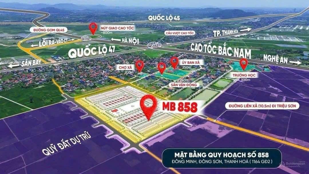 Đất nền MB 858 Đông Minh 125m² - Sổ đỏ sẵn sàng, giá đầu tư cực tốt!