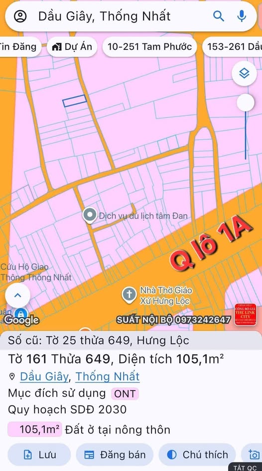 Nhà cấp 4 Hưng Lộc, Trảng Bom - 106m² Sổ Riêng, Giá 850 Triệu Bán Lỗ