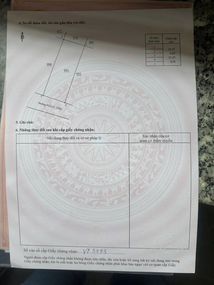 Đất nền Tiến Hưng Đồng Xoài 168m² - Sổ đỏ chính chủ bán gấp giá tốt!