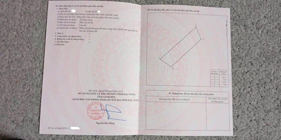 Đất nền Vân Trại, TP. Bắc Ninh 83m² - Đường ô tô tránh, tiềm năng sinh lời!