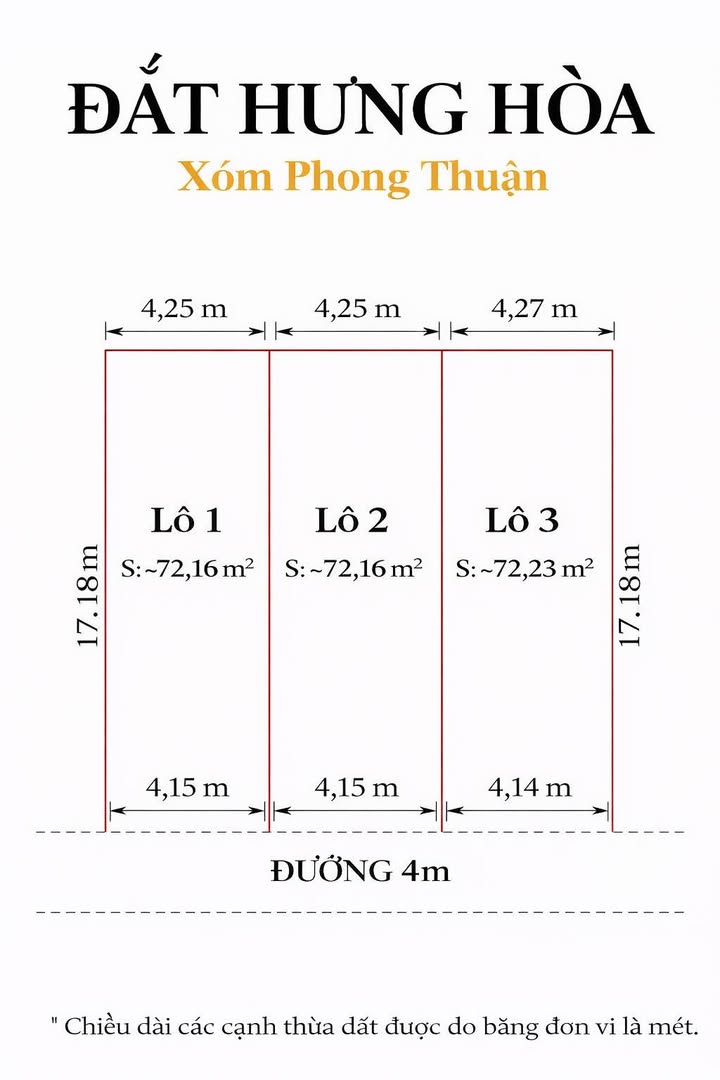 Đất Phân Lô Hưng Hoà - 72m² - Giá 1 Tỷ - View Hồ Điều Hoà