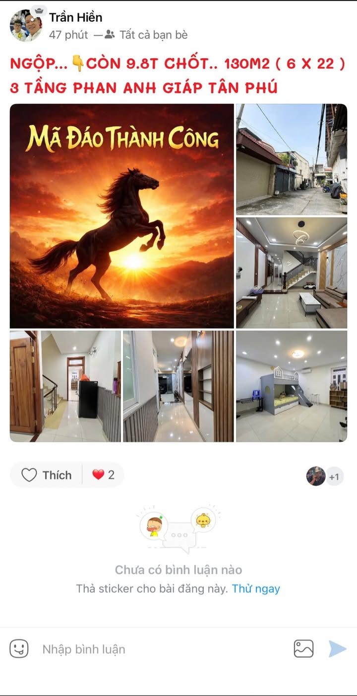 Nhà 132m² Phan Anh, Tân Phú - 9.8 Tỷ, 3 Tầng, Sẵn Sàng Ở Ngay