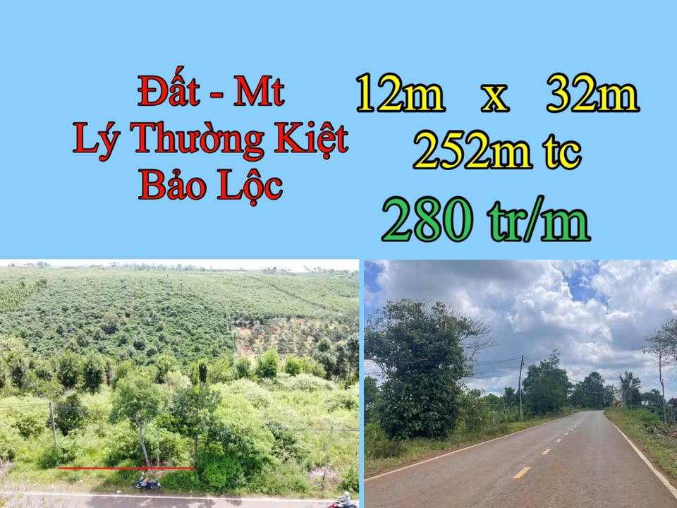 Đất Mặt Tiền Lý Thường Kiệt Bảo Lộc 384m² - Giá 14.4 Tỷ