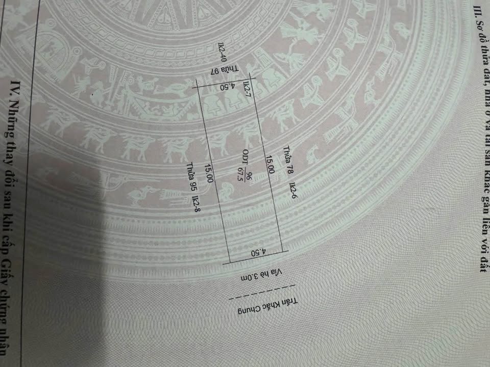Đất nền KĐT Tuệ Tĩnh, TP Hải Dương - 67.5m² Hướng Đông, MT 4.5m - Giá 4.19 tỷ