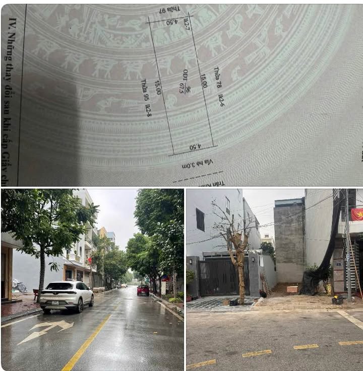 Đất nền KĐT Tuệ Tĩnh - 67.5m² - Mặt tiền 4.5m - Hướng Đông - 4.19 Tỷ