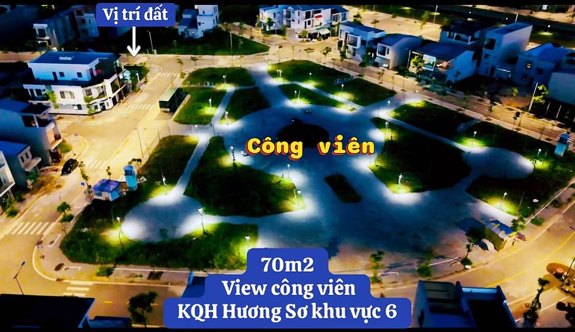 Đất nền KQH Hương Sơ - View Công Viên, 70m², 1 Tỷ Huế