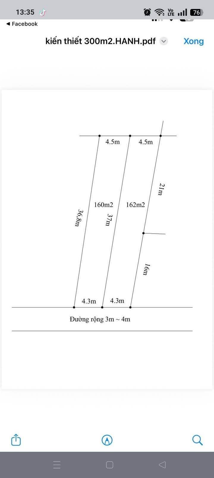 Đất nền Kiến Thiết - Tiên Lãng 160m² Sổ đỏ chính chủ, giá tốt