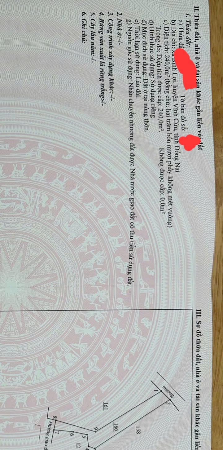 Đất nền Long Thọ 240m² giá 1.2 tỷ - Sổ đỏ chính chủ!