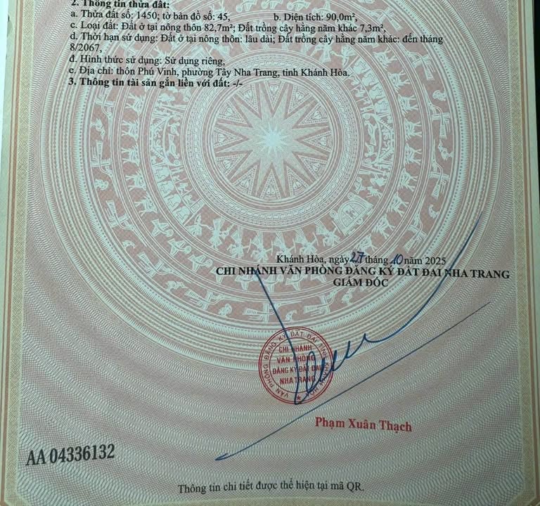 Đất Nền Vĩnh Thạnh Nha Trang - Sổ Hồng Sẵn Sàng, Giá Từ 3.2 Tỷ