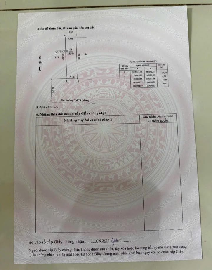 Đất mặt tiền CMT8 Ninh Thạnh 144m² - Vị trí vàng kinh doanh
