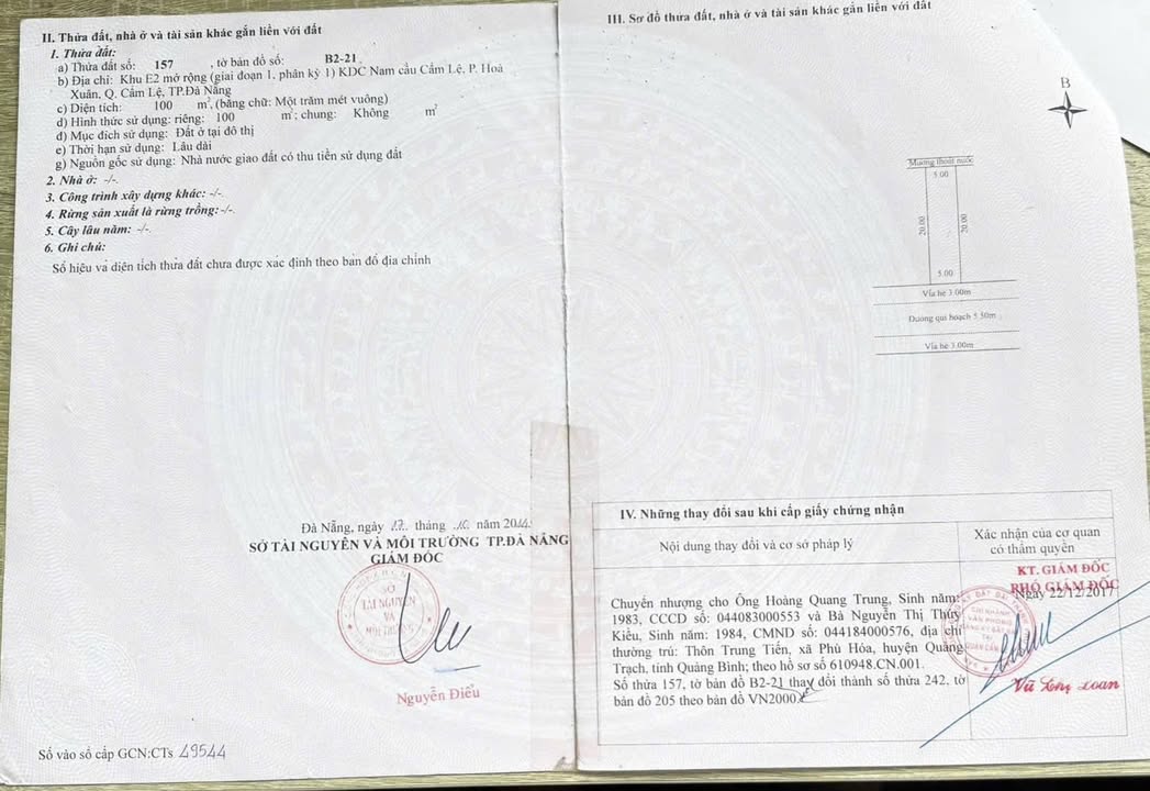 Đất nền Phạm Duy Tôn, Hòa Xuân 100m² - Tiềm năng tăng giá vượt trội!