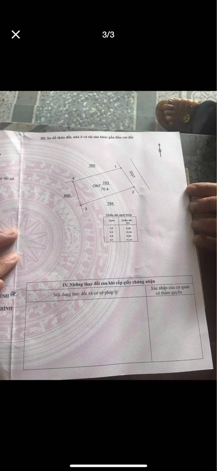 Đất nền 70.4m² Thắng Cựu, Thái Bình - Ngõ ô tô, Sổ đỏ sẵn sàng