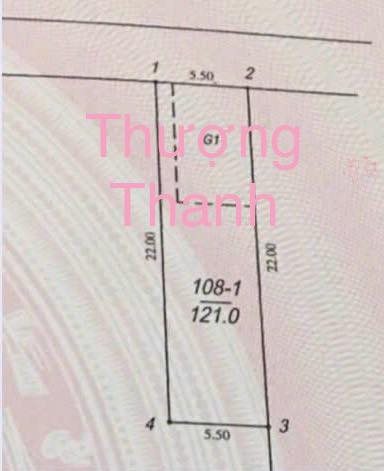 Đất nền Thượng Thanh Long Biên 121m² - Sổ đỏ chính chủ