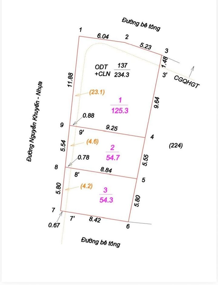Nhà phố Nguyễn Khuyến TP Vinh 54m² - Mặt tiền kinh doanh đắc địa!